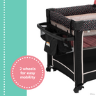 Disney Baby 2-in-1 Play Yard with Rocking Bassinet - 2 wheels for easy mobility