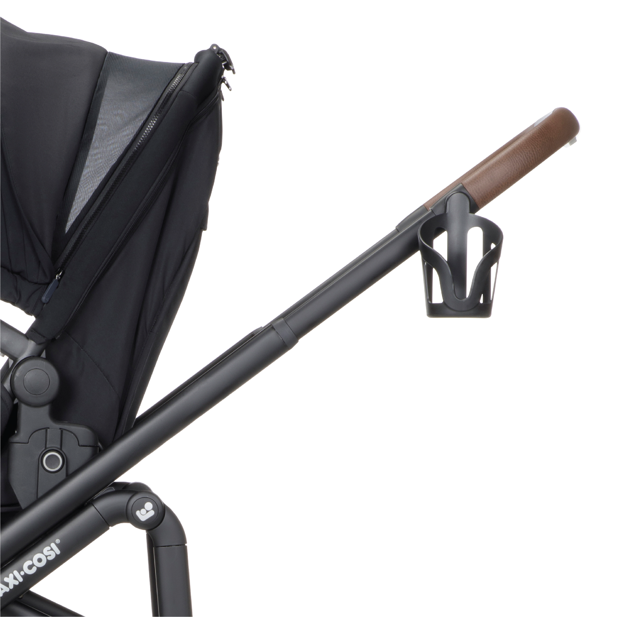 Tayla Max Modular Stroller - Onyx Wonder - parent cup holder and rain cover included