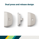 Dual press and release design
