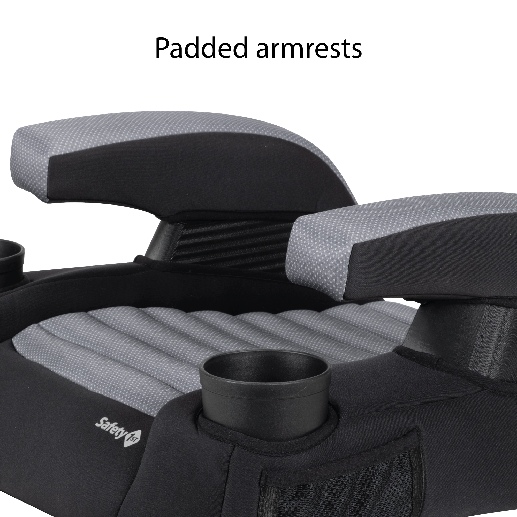 Boost-and-Go™ Lite Backless Booster - padded armrests