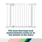 Easy Install Walk-Through Gate - fits most doorways and works between rooms or at the bottom of the stairs