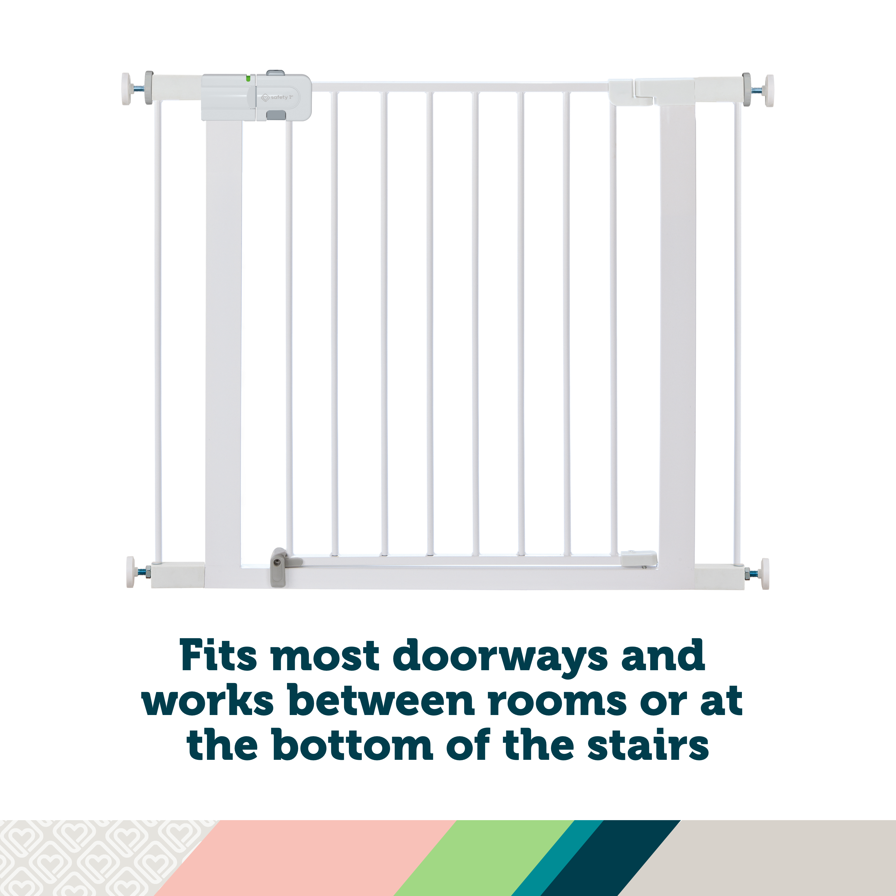 Easy Install Walk-Through Gate - fits most doorways and works between rooms or at the bottom of the stairs
