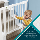 Pressure-Check Gate with SecureTech® - perfect for children 6-24 months and great for pets, too
