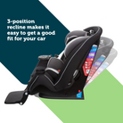 Grow and Go™ Extend 'n Ride LX All-in-One Convertible Car Seat - 3-position recline makes it easy to get a good fit for your car