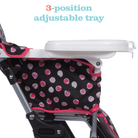 Disney Baby Minnie Simple Fold™ Plus High Chair - 3-position adjustable tray