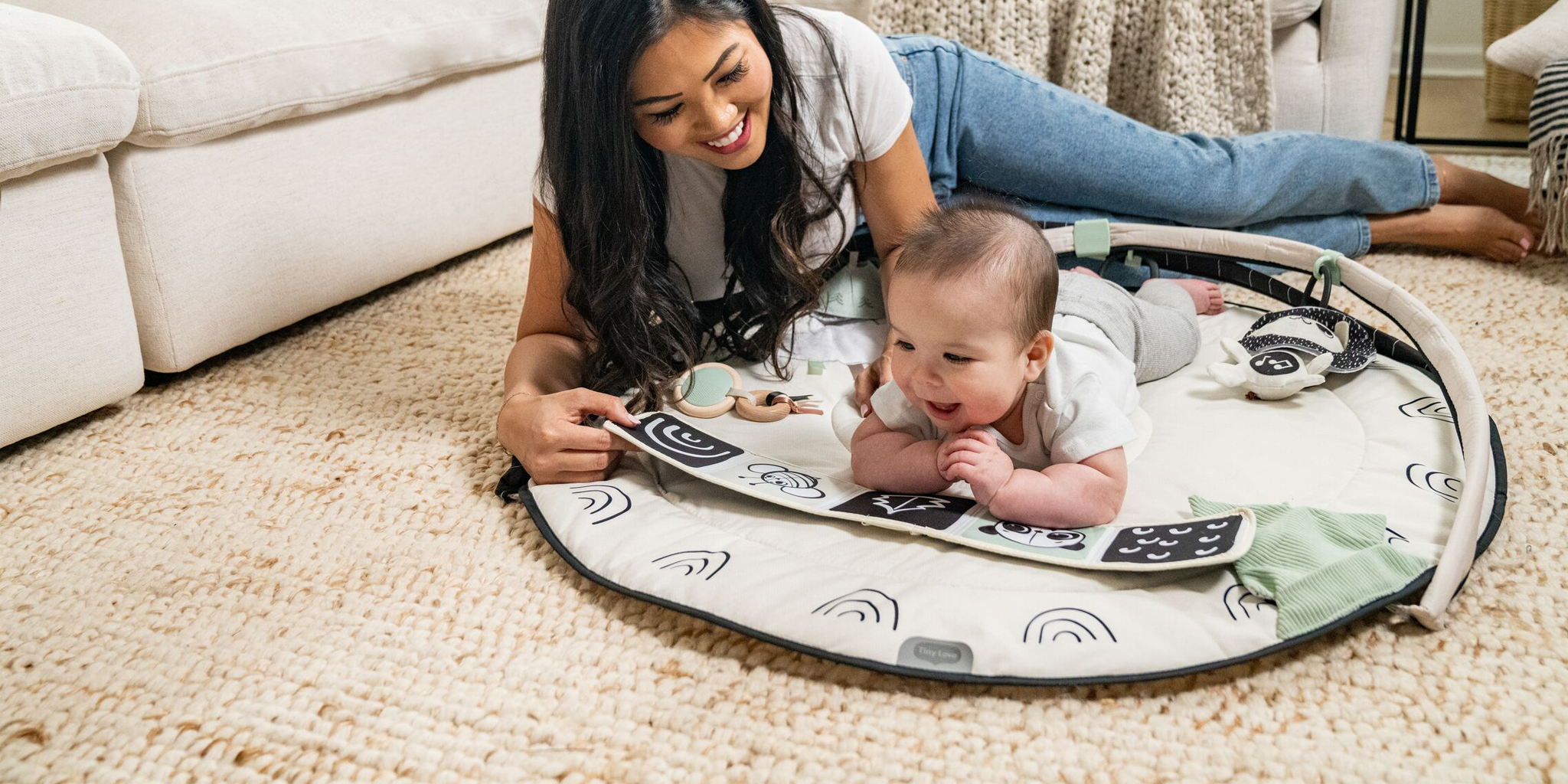 baby on activity floor mat