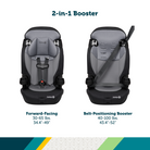 Grand 2-in-1 Booster Car Seat - forward-facing 30-65 lbs., 34.4"-49"; belt-positioning booster 40-100 lbs., 43.4"-52"