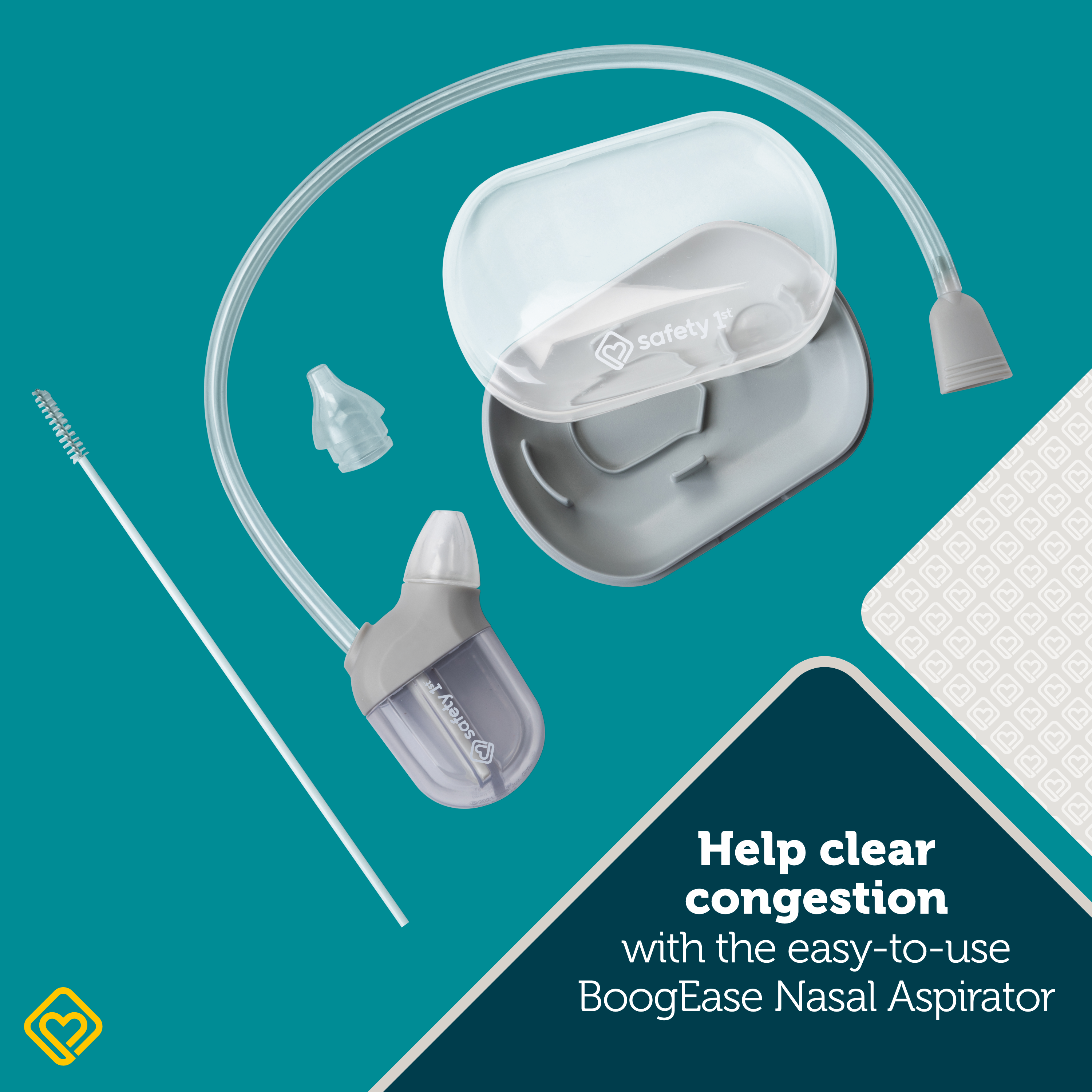 Essential Sick Day Screening Kit - Help clear congestion with the easy-to-use BoogEase Nasal Aspirator