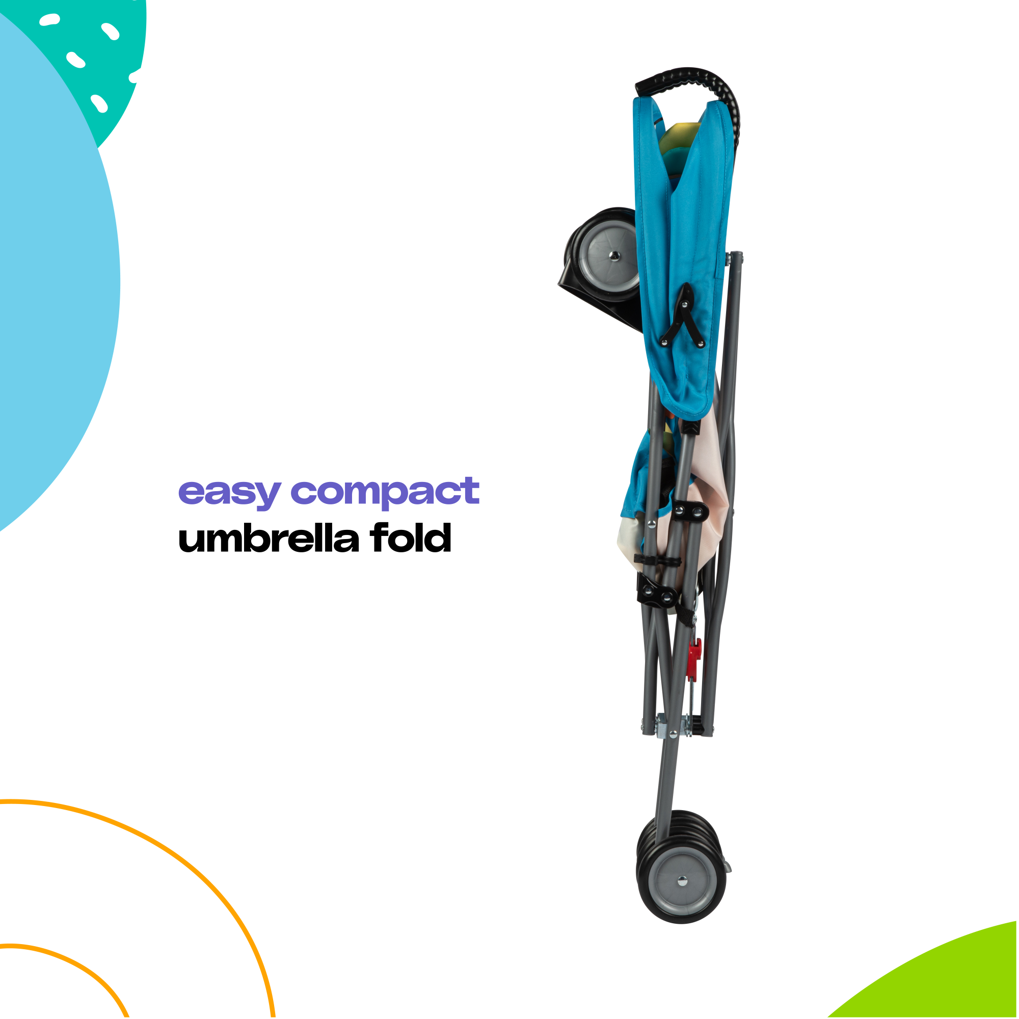 Cosco Kids™ Character Umbrella Stroller - Stewie Stegosaurus - easy compact umbrella fold
