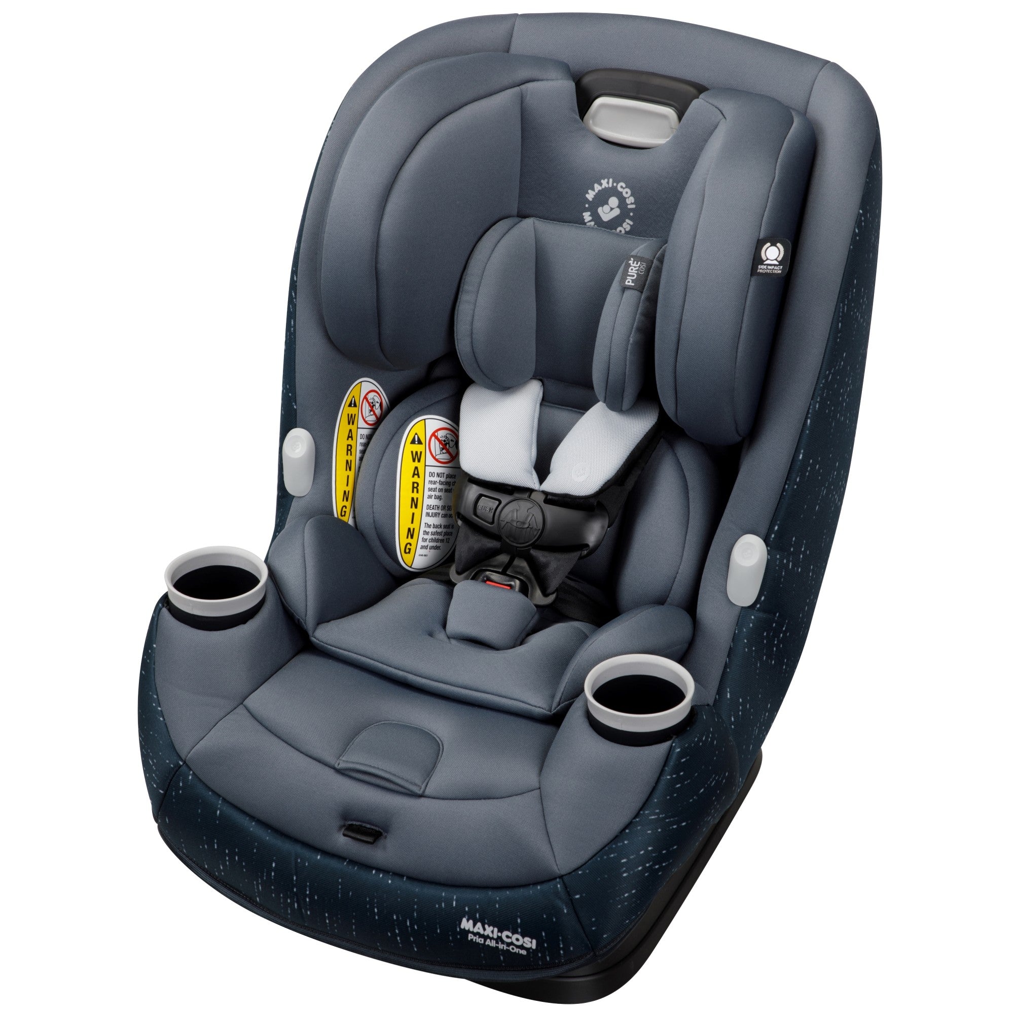 Pria™ All-in-One Convertible Car Seat - Sonar Grey - 45 degree angle view of left side