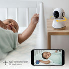 360° Smart Baby Monitor - app-controlled pan, tilt, and zoom