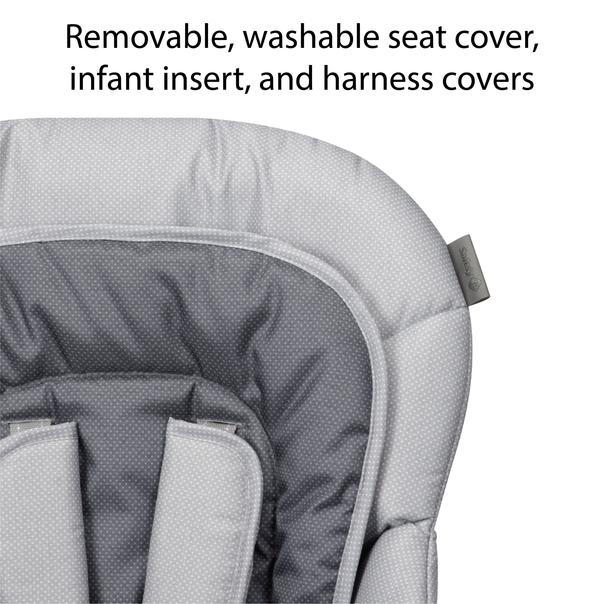 3-in-1 Grow and Go Plus High Chair - removable, washable seat cover, infant insert, and harness covers