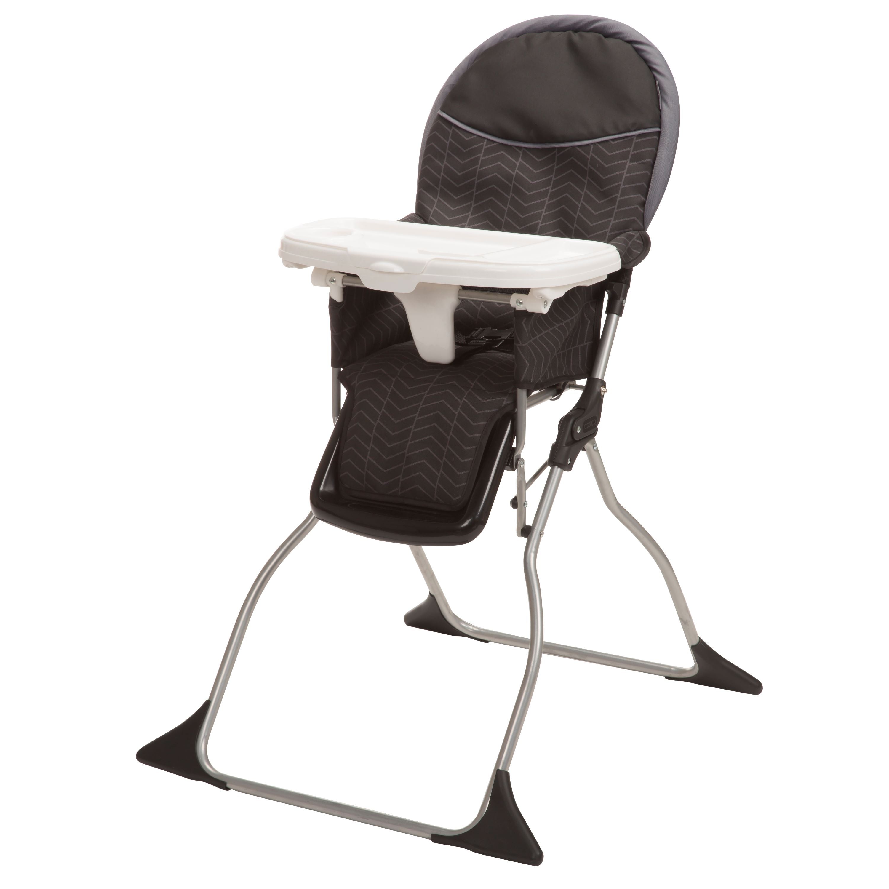 Simple Fold™ Deluxe High Chair - Black Arrows - 45 degree angle view of left side