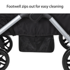 Summit Wagon Stroller - footwell zips out for easy cleaning